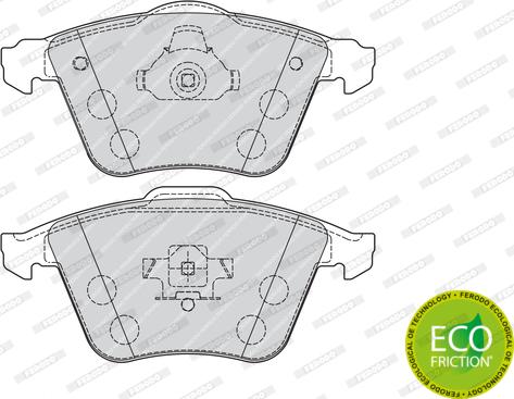 Ferodo FDB1706 - Piduriklotsi komplekt,ketaspidur parts5.com