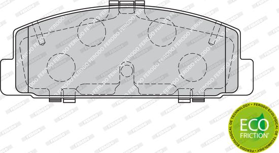 Ferodo FDB1721 - Juego de pastillas de freno parts5.com