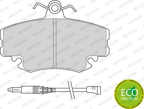 Ferodo FDB845 - Komplet zavornih oblog, ploscne (kolutne) zavore parts5.com