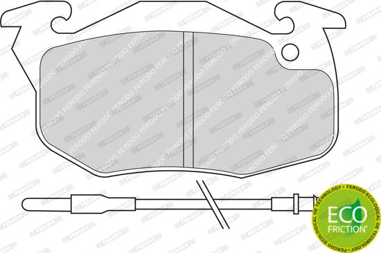 Ferodo FDB393 - Brake Pad Set, disc brake parts5.com