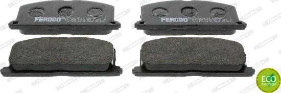 Ferodo FDB308 - Тормозные колодки, дисковые, комплект parts5.com