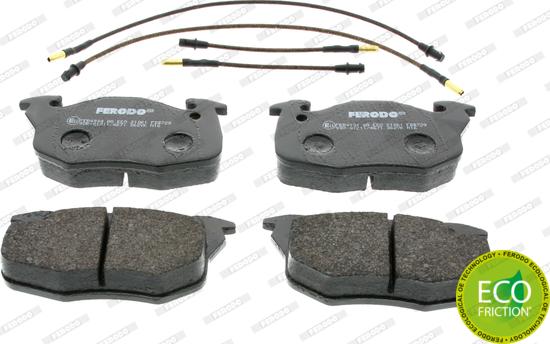 Ferodo FDB729 - Kit de plaquettes de frein, frein à disque parts5.com