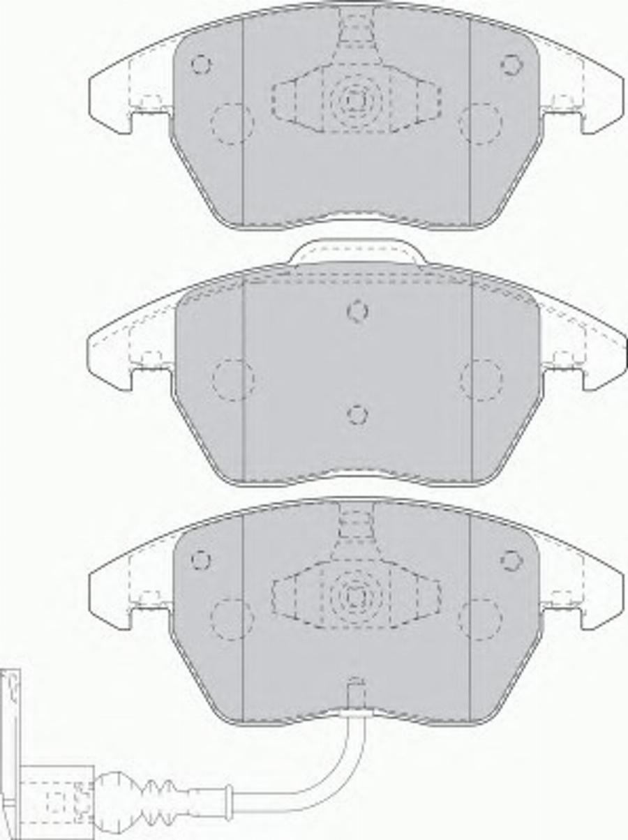 Ferodo FDS1641 - Sada brzdových destiček, kotoučová brzda parts5.com