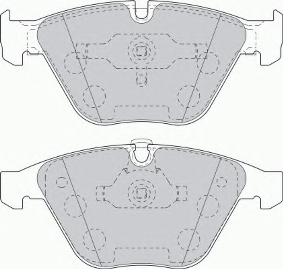 Ferodo FDS1628 - Set placute frana,frana disc parts5.com