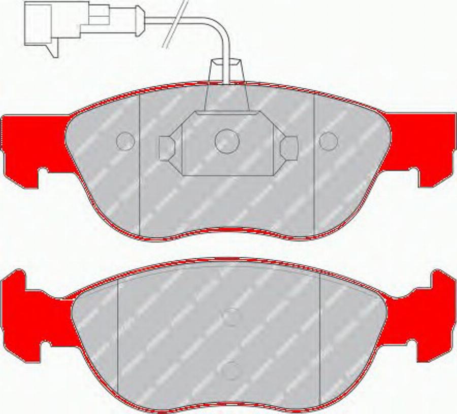 Ferodo FDS1056 - Juego de pastillas de freno parts5.com