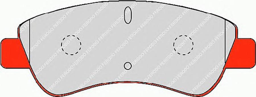 Ferodo FDS1399 - Komplet kočnih obloga, disk kočnica parts5.com