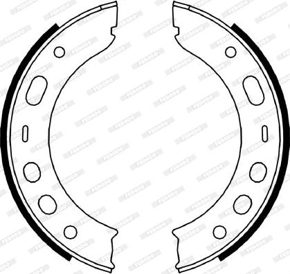 Ferodo FSB4056 - Fren pabuç takımı, el freni parts5.com