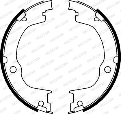 Ferodo FSB4006 - Set saboti frana, frana de mana parts5.com