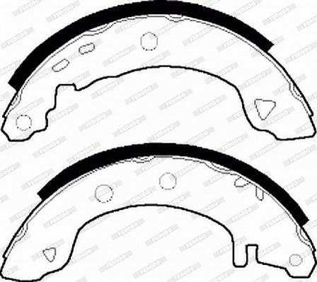 Ferodo FSB401 - Sada brzdových čelistí parts5.com