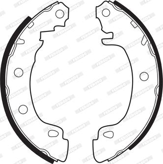 Ferodo FSB544 - Комплект спирачна челюст parts5.com