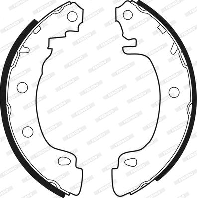 Ferodo FSB544 - Комплект спирачна челюст parts5.com