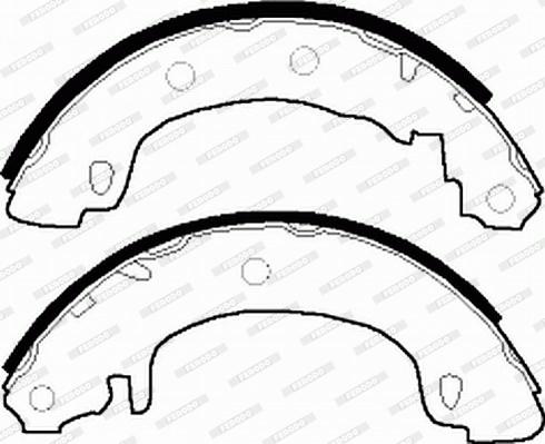 Ferodo FSB544 - Комплект спирачна челюст parts5.com