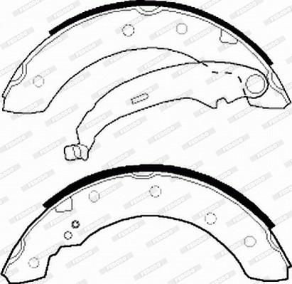 Ferodo FSB519 - Комплект спирачна челюст parts5.com