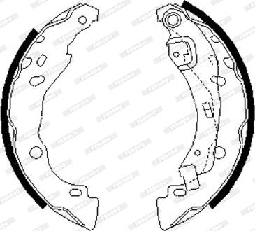 Ferodo FSB642 - Zestaw szczęk hamulcowych parts5.com