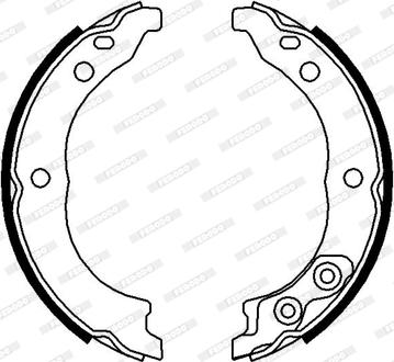 Ferodo FSB680 - Brake Shoe Set, parking brake parts5.com