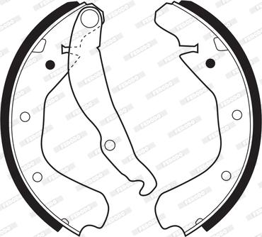 Ferodo FSB198 - Set saboti frana parts5.com