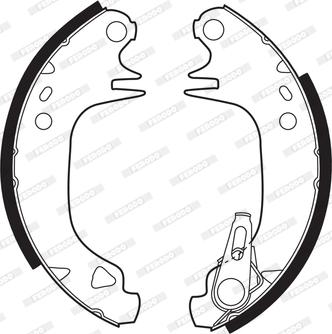 Ferodo FSB188 - Brake Shoe Set parts5.com