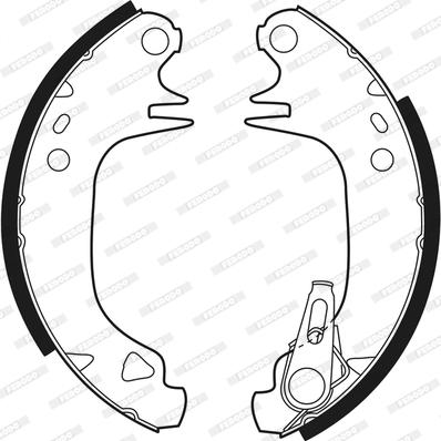 Ferodo FSB188 - Brake Shoe Set parts5.com