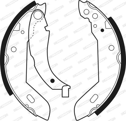 Ferodo FSB183 - Piduriklotside komplekt parts5.com