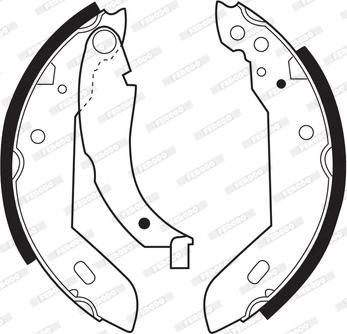 Ferodo FSB183 - Piduriklotside komplekt parts5.com