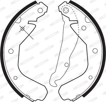 Ferodo FSB216 - Set saboti frana parts5.com