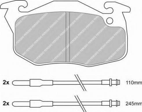 Ferodo FSL729 - Fékbetétkészlet, tárcsafék parts5.com