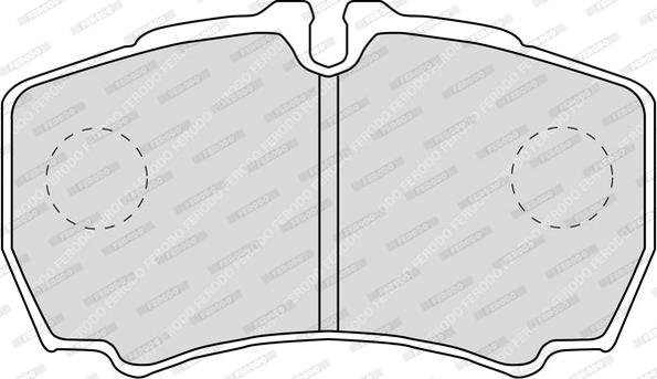 Ferodo FVR1405 - Komplet zavornih oblog, ploscne (kolutne) zavore parts5.com