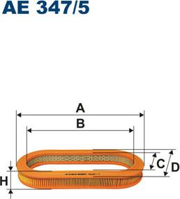 Filtron AE347/5 - Filtro de aire parts5.com