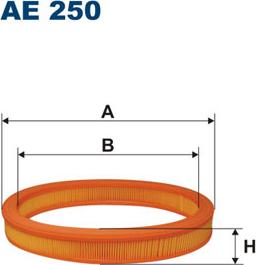 Filtron AE250 - Légszűrő parts5.com