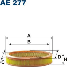 Filtron AE277 - Filtr powietrza parts5.com