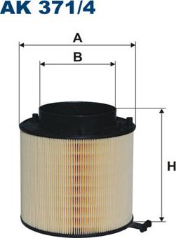 Filtron AK371/4 - Filtro de aire parts5.com