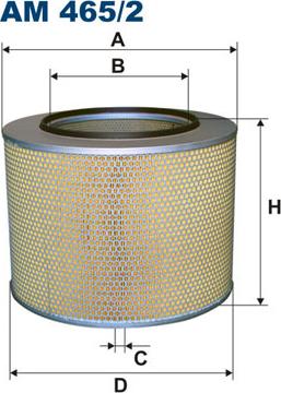 Filtron AM465/2 - Filtro de aire parts5.com