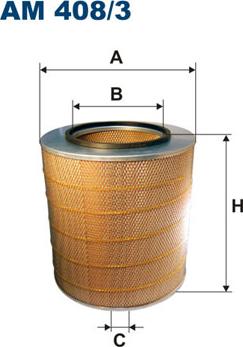 Filtron AM408/3 - Filtar za zrak parts5.com