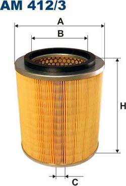 Filtron AM412/3 - Въздушен филтър parts5.com