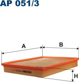 Filtron AP051/3 - Filtro de aire parts5.com