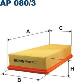 Filtron AP080/3 - Luftfilter parts5.com