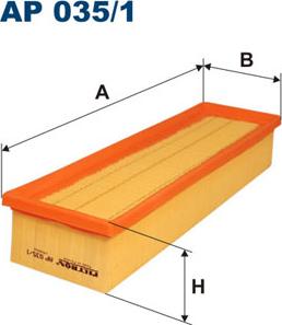 Filtron AP035/1 - Filtro de aire parts5.com