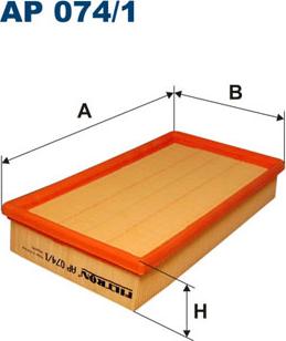 Filtron AP074/1 - Filtr powietrza parts5.com
