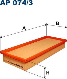 Filtron AP074/3 - Filtro de aire parts5.com