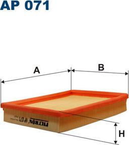 Filtron AP071 - Air Filter parts5.com