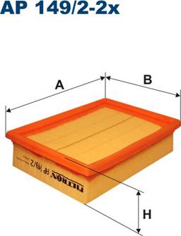 Filtron AP149/2-2x - Filtru aer parts5.com