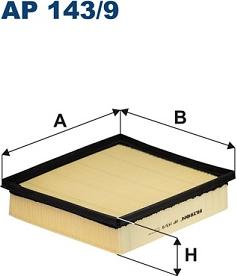 Filtron AP 143/9 - Hava filtresi parts5.com