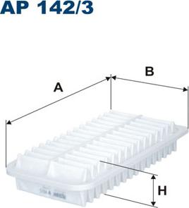 Filtron AP142/3 - Hava filtresi parts5.com