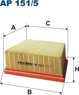 Filtron AP151/5 - Filtro de aire parts5.com