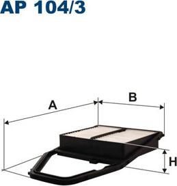 Filtron AP104/3 - Vzduchový filter parts5.com