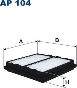 Filtron AP104 - Filtro de aire parts5.com