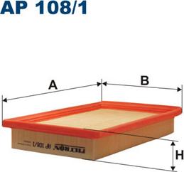 Filtron AP108/1 - Въздушен филтър parts5.com