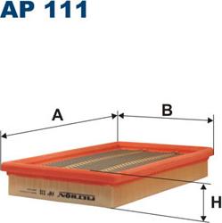 Filtron AP111 - Filtr powietrza parts5.com