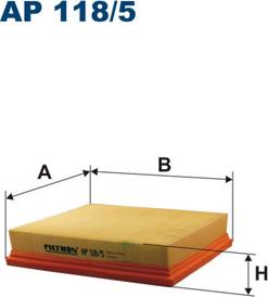 Filtron AP118/5 - Air Filter parts5.com