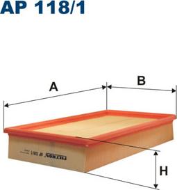 Filtron AP118/1 - Filtr powietrza parts5.com